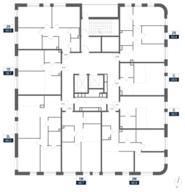 51 м², 2-комнатная квартира 15 750 000 ₽ - изображение 23