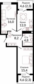 55 м², 2-комнатная квартира 8 500 000 ₽ - изображение 77