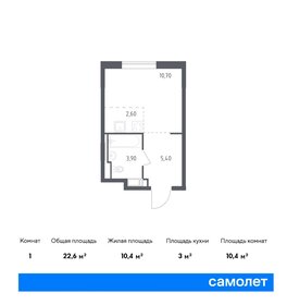 Квартира 22,6 м², студия - изображение 1