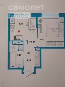 Квартира 28,1 м², 1-комнатная - изображение 1