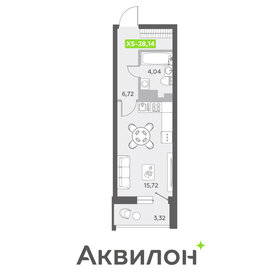 25 м², квартира-студия 6 100 000 ₽ - изображение 74