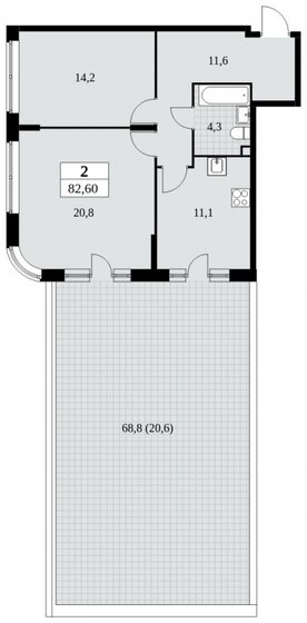 82,6 м², 2-комнатная квартира 19 200 000 ₽ - изображение 39