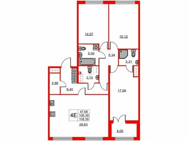 102,5 м², 3-комнатная квартира 42 990 000 ₽ - изображение 122