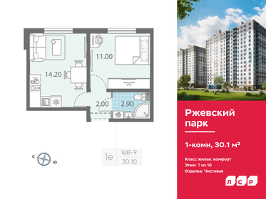 30,1 м², 1-комнатная квартира 5 014 660 ₽ - изображение 30