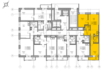 54,9 м², 2-комнатная квартира 9 908 984 ₽ - изображение 37