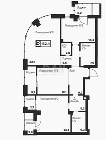 132,6 м², 3-комнатные апартаменты 27 050 400 ₽ - изображение 25