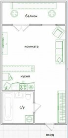 Квартира 27 м², 1-комнатная - изображение 1