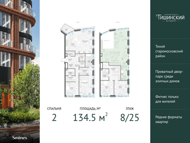 132,2 м², 3-комнатная квартира 246 580 000 ₽ - изображение 22