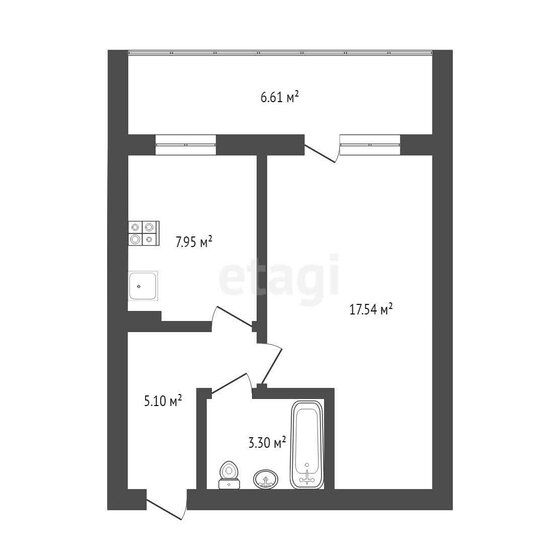 37,2 м², 1-комнатная квартира 4 084 000 ₽ - изображение 28
