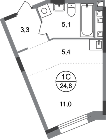 27,1 м², квартира-студия 8 656 690 ₽ - изображение 11
