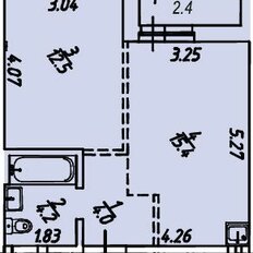 Квартира 38,5 м², 1-комнатная - изображение 1