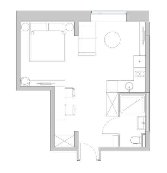 34,4 м², апартаменты-студия 9 821 289 ₽ - изображение 42