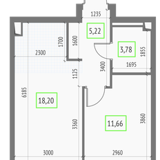 Квартира 38,9 м², 1-комнатная - изображение 2