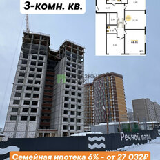 Квартира 69 м², 3-комнатная - изображение 2