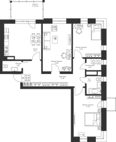 99,5 м², 3-комнатная квартира 11 943 600 ₽ - изображение 55