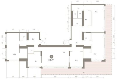 Квартира 246 м², 4-комнатная - изображение 2