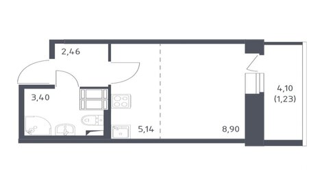 38 м², 1-комнатная квартира 12 000 ₽ в месяц - изображение 47