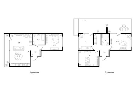 Квартира 130,1 м², 4-комнатная - изображение 1