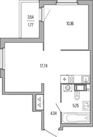 Квартира 39,5 м², 1-комнатная - изображение 1