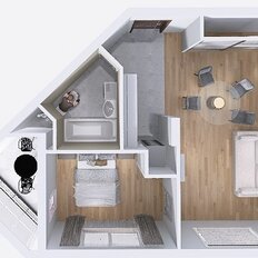 Квартира 45 м², 2-комнатная - изображение 2