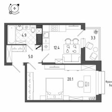 Квартира 43,4 м², 1-комнатная - изображение 2