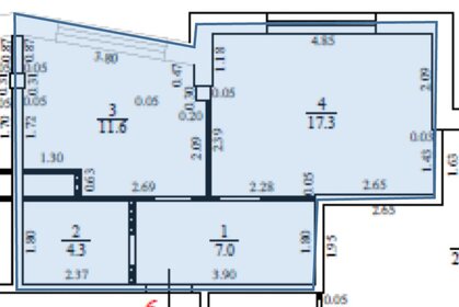 Квартира 40,2 м², 1-комнатная - изображение 1