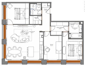 Квартира 111,7 м², 4-комнатная - изображение 1