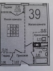 36 м², 1-комнатная квартира 7 080 000 ₽ - изображение 64