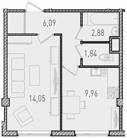 19,5 м², 1-комнатные апартаменты 4 099 000 ₽ - изображение 72