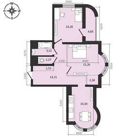 70 м², 3-комнатная квартира 7 300 000 ₽ - изображение 98