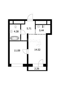 Квартира 41,1 м², 2-комнатная - изображение 1