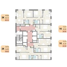 Квартира 37,3 м², 1-комнатная - изображение 3