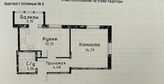 Квартира 35,2 м², 1-комнатная - изображение 1