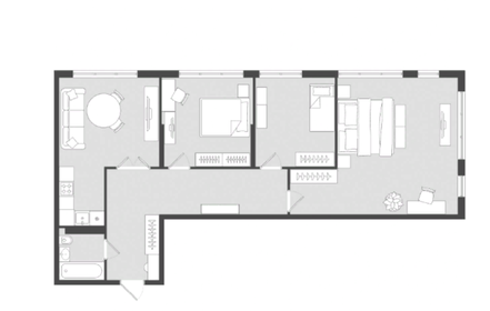 Квартира 101 м², студия - изображение 2