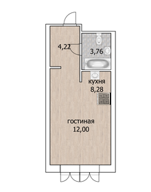 29,4 м², квартира-студия 5 715 360 ₽ - изображение 52