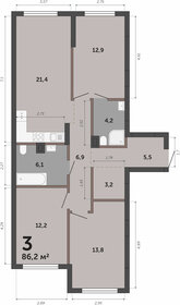 71,1 м², 3-комнатная квартира 8 700 000 ₽ - изображение 33