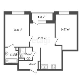 Квартира 73,2 м², 2-комнатная - изображение 1