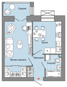 36 м², 1-комнатная квартира 4 207 403 ₽ - изображение 21