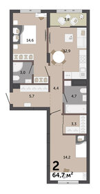 67 м², 2-комнатная квартира 7 700 000 ₽ - изображение 41