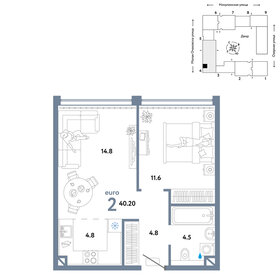 Квартира 40,2 м², 2-комнатная - изображение 1