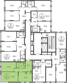 Квартира 55,7 м², 2-комнатная - изображение 2