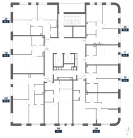 61,2 м², 2-комнатная квартира 35 106 280 ₽ - изображение 11