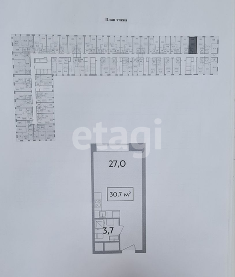 31 м², квартира-студия 9 550 000 ₽ - изображение 1