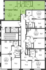 62,6 м², 2-комнатная квартира 18 057 862 ₽ - изображение 42