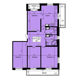 Квартира 130,1 м², 4-комнатная - изображение 1