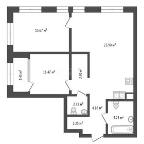 Квартира 79,8 м², 3-комнатная - изображение 1