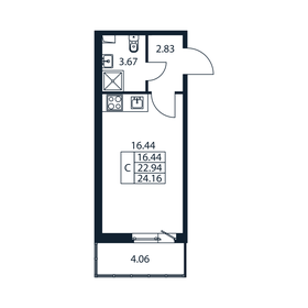 30 м², квартира-студия 3 650 000 ₽ - изображение 49