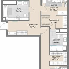 Квартира 98,4 м², 2-комнатная - изображение 4
