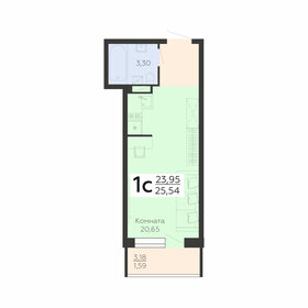 25,5 м², 1-комнатная квартира 2 426 300 ₽ - изображение 8