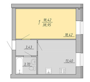 37 м², 1-комнатная квартира 4 100 000 ₽ - изображение 6